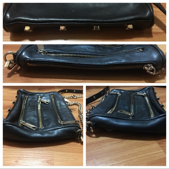 {rebecca minkoff} moto three-zip crossbody - Picture 5 of 6